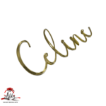 Topper "Nume caligrafic", fara suport, din plexiglas (acril) oglinda - imagine 5