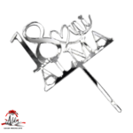 Topper tip "numar si nume personalizat", cu suport, din plexiglas (acril) oglinda - imagine 2