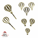 Set 10 baloane cu aer cald 5 cm, din plexiglas (acril) oglindă