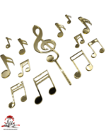 Set note muzicale din plexiglas (acril) oglindă - imagine 2