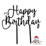 Topper „Happy Birthday”, cu suport, din plexiglas (acril) colorat - imagine 5