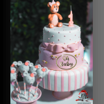 Topper oval "Oh Baby", fara suport, din plexiglas (acril) oglinda - imagine 4