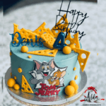 Topper "Nume caligrafic", fara suport, din plexiglas (acril) oglinda colorata - imagine 3