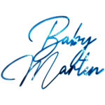 Topper Baby "Nume", fară suport, din plexiglas (acril) oglindă (colorată)