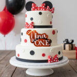 Topper "Nume + vârstă", fără suport, din plexiglas dublat (acril) oglindă (colorată) - imagine 3