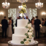 Topper siluete miri nuntă V2, cu suport, din plexiglas (acril) oglindă - imagine 2