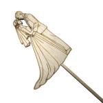 Topper siluete miri, cu suport, din lemn - V1 - imagine 2