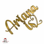 Topper nume și număr aniversar, fără suport, din plexiglas (acril) oglindă - imagine 2