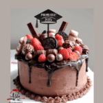 Topper tip tocă absolvire, cu suport, din MDF. - imagine 3