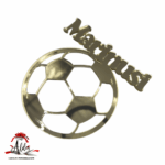 Topper minge cu nume personalizat, fără suport, din plexiglas (acril) oglindă - imagine 2