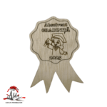 Broșă / cocardă absolvire tip medalie din lemn - imagine 5