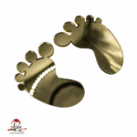 Piciorușe bebe, din plexiglas (acril) oglindă colorată - imagine 2