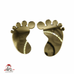 Piciorușe bebe, din plexiglas (acril) oglindă colorată