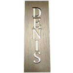 Plachetă lemn personalizată cu nume