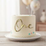 Topper "One to Ten" tip număr aniversar, fără suport, din plexiglas (acril) oglindă - imagine 2