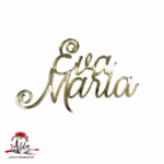 Topper 2 nume suprapuse, fără suport, din plexiglas (acril) oglindă